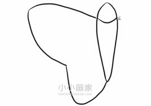 简单蝴蝶风筝简笔画画法图片步骤步骤3