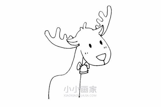 卡通驯鹿简笔画画法图片步骤步骤8