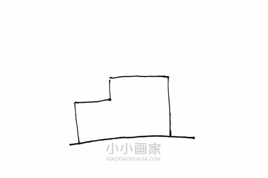 开工的工厂简笔画画法图片步骤步骤2