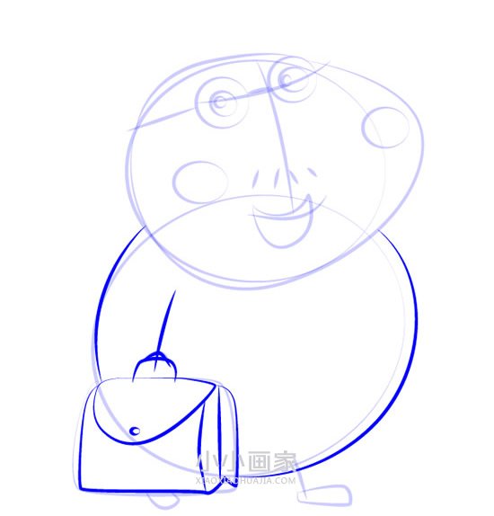 小兔瑞贝卡的爸爸简笔画画法图片步骤步骤6