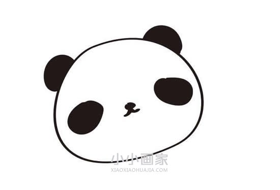 表演杂耍的大熊猫简笔画画法图片步骤步骤4