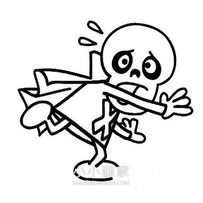 万圣节可爱卡通简笔画画法图片步骤步骤5