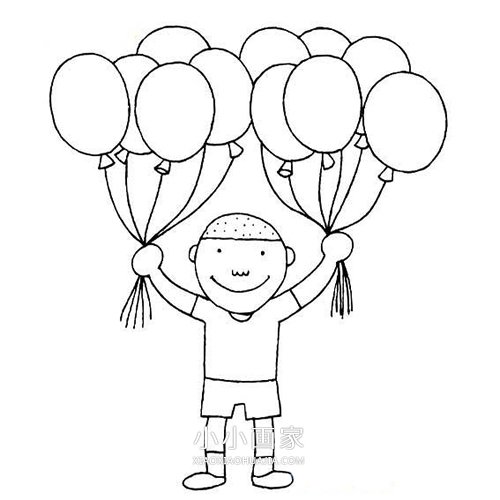 绘本故事喜迎新年简笔画画法图片步骤