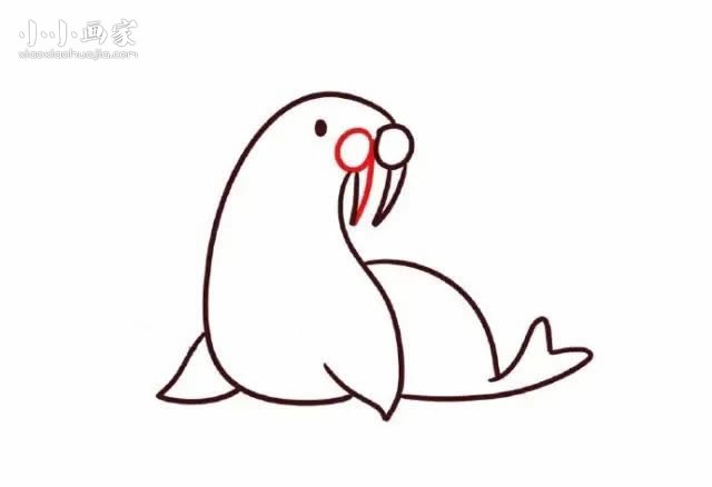 数字9简笔画海豹画法图片步骤步骤1