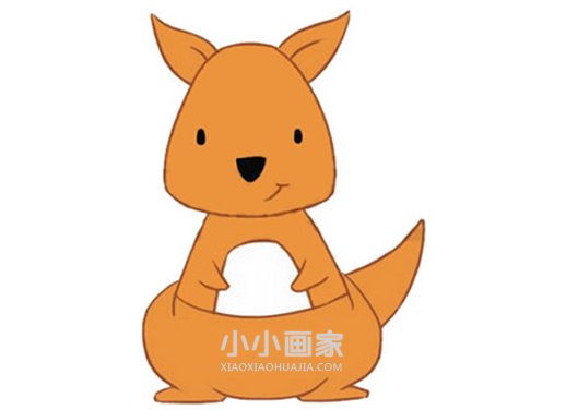 绘本故事可爱袋鼠简笔画画法图片步骤