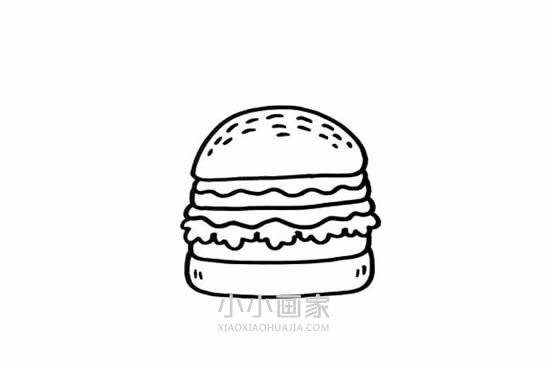 麦当劳套餐简笔画画法图片步骤步骤3