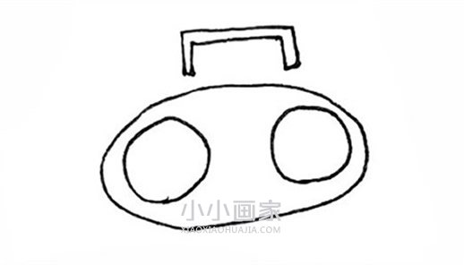 彩色收音机简笔画画法图片步骤步骤2