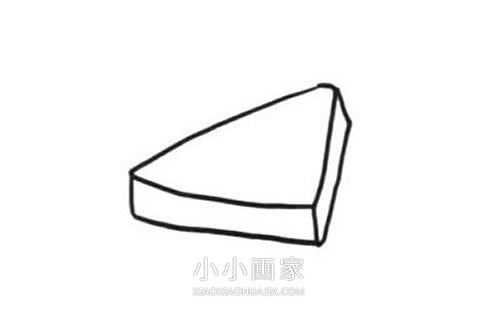 美味三明治简笔画画法图片步骤步骤2