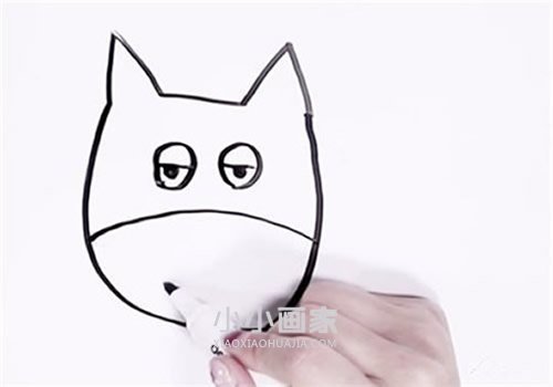 逗趣奶牛简笔画画法图片步骤步骤3