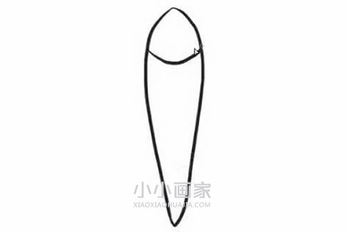 简单蝴蝶风筝简笔画画法图片步骤步骤2