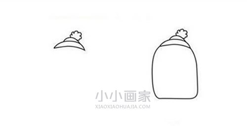 可爱卡通企鹅简笔画画法图片步骤步骤2