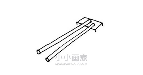 一双筷子简笔画画法图片步骤步骤6