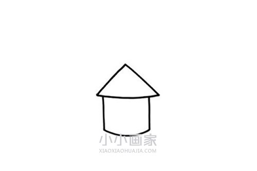 彩色城堡简笔画画法图片步骤步骤2