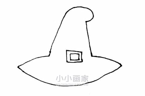 彩色女巫帽简笔画画法图片步骤步骤4
