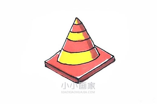 绘本故事交通路障简笔画画法图片步骤