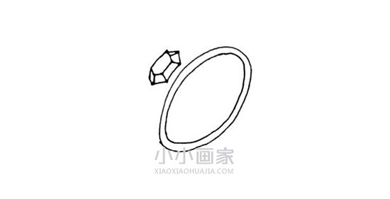漂亮宝石戒指简笔画画法图片步骤步骤3