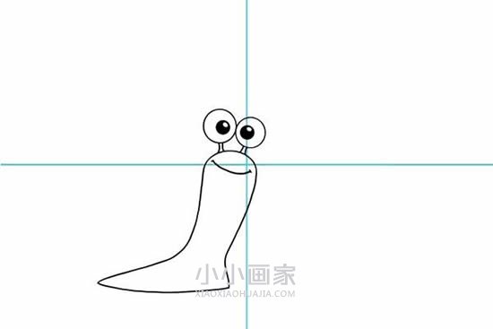 极速蜗牛特博简笔画画法图片步骤步骤3