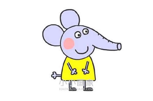 绘本故事小象艾米丽简笔画画法图片步骤