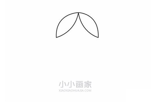 可爱小红帽简笔画画法图片步骤步骤2