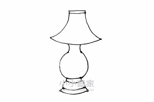 发光台灯简笔画画法图片步骤步骤5