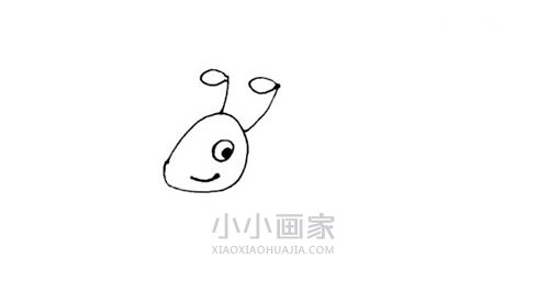 草丛中的蚂蚁简笔画画法图片步骤步骤3