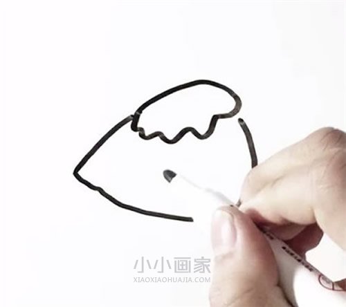 盘子里的粽子简笔画画法图片步骤步骤2