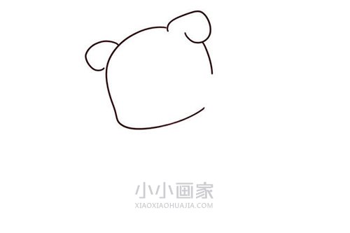 踩水塘的卡通小猪简笔画画法图片步骤步骤2