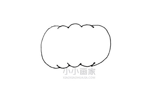 卡通南瓜简笔画画法图片步骤步骤3