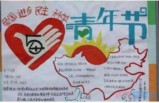 绘本故事关于五四青年节五四精神的一等奖手抄报画法简单漂亮