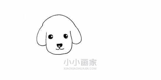 两只可爱狗狗简笔画画法图片步骤步骤3