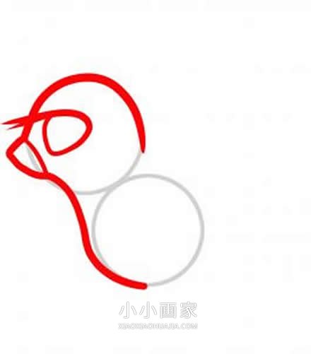 飞翔的和平鸽简笔画画法图片步骤步骤3