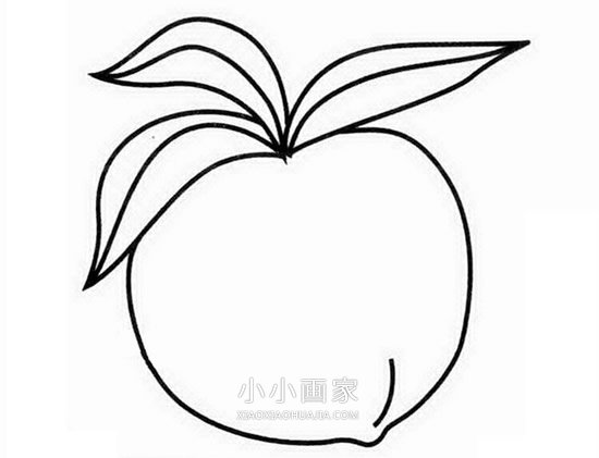 绘本故事简单桃子的简笔画画法图片步骤