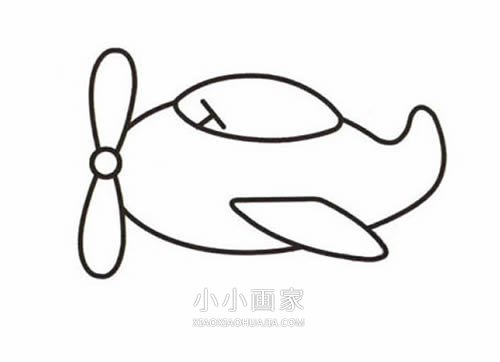 彩色小飞机简笔画画法图片步骤步骤5