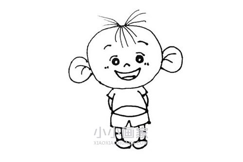 大耳朵图图简笔画画法图片步骤步骤6