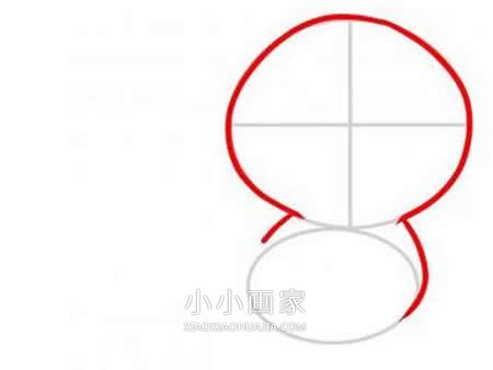 可爱卡通海豹简笔画画法图片步骤步骤3