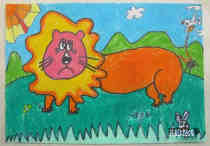 绘本故事幼儿园中班卡通大狮子儿童画画图片欣赏