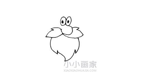 圣诞节圣诞老人简笔画画法图片步骤步骤3
