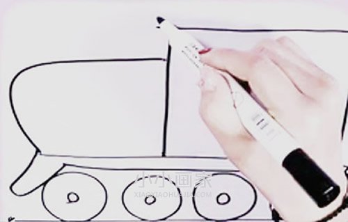 简单火车头简笔画画法图片步骤步骤4