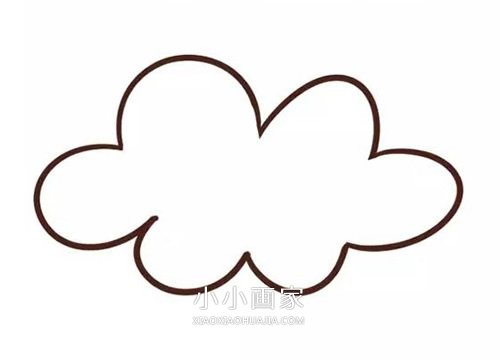 卡通风下雨简笔画画法图片步骤步骤2