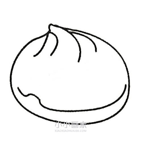 简单包子简笔画画法图片步骤步骤1
