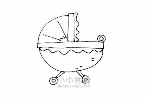 彩色婴儿车简笔画画法图片步骤步骤7