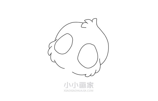 天真小熊简笔画画法图片步骤步骤2