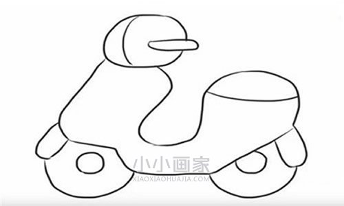简单电动车简笔画画法图片步骤