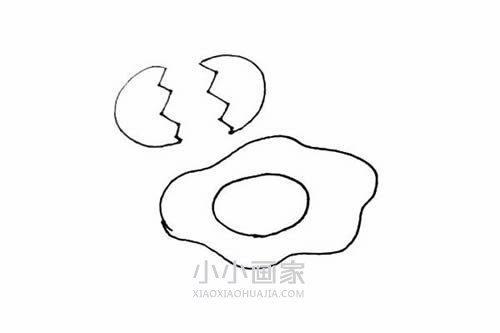彩色荷包蛋简笔画画法图片步骤步骤5