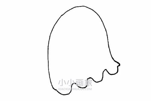 万圣节幽灵简笔画画法图片步骤步骤3