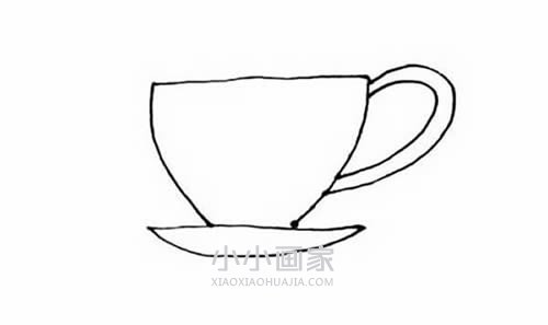 彩色茶杯简笔画画法图片步骤步骤4