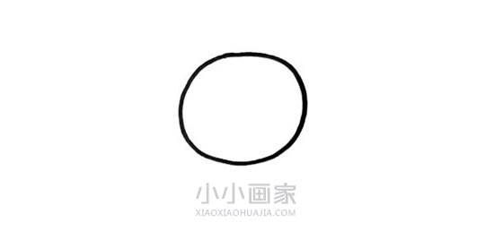 吃冰激凌的小猪简笔画画法图片步骤步骤2