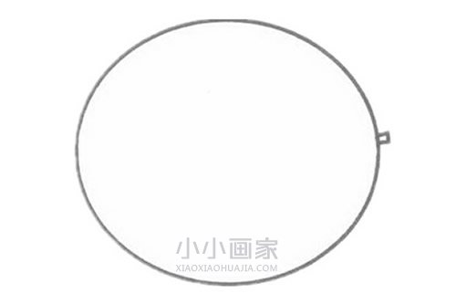 新鲜西瓜简笔画画法图片步骤步骤2