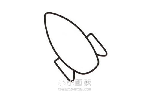 彩色火箭简笔画画法图片步骤步骤3