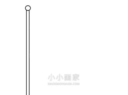 五星红旗简笔画画法图片步骤步骤3